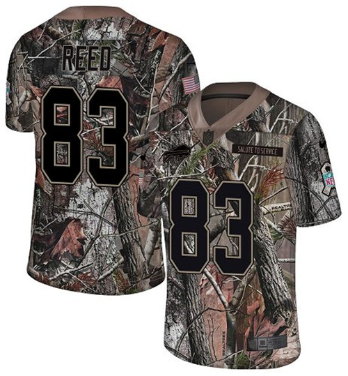 Nike Bills #83 Andre Reed Camo Men's Stitched NFL Limited Rush Realtree Jersey