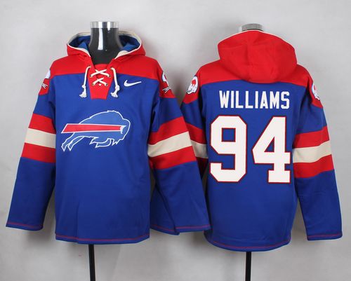 Nike Bills #94 Mario Williams Royal Blue Player Pullover NFL