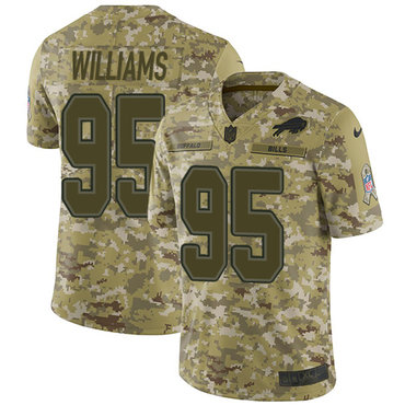 Nike Bills #95 Kyle Williams Camo Men's Stitched NFL Limited 2018 Salute To Service Jersey