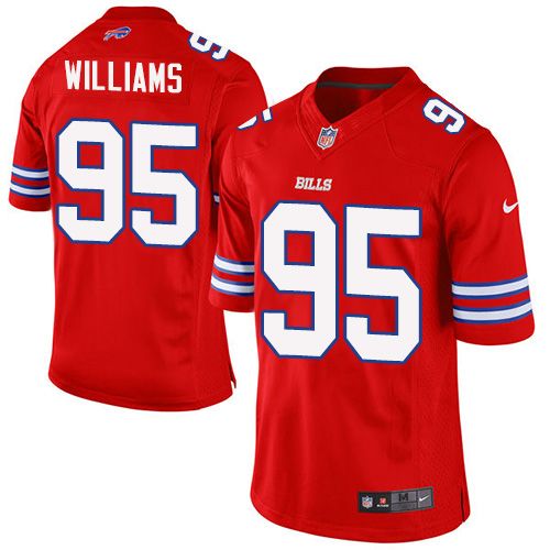 Nike Bills #95 Kyle Williams Red Men's Stitched NFL Elite Rush Jersey