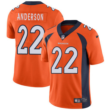 Nike Broncos #22 C.J. Anderson Orange Team Color Youth Stitched NFL Vapor Untouchable Limited Jersey