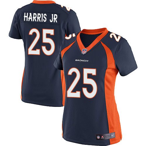 Nike Broncos #25 Chris Harris Jr Blue Alternate Women's Stitched NFL New Elite Jersey