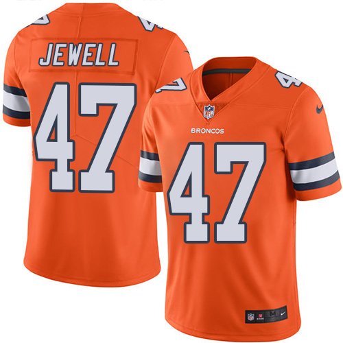 Nike Broncos #47 Josey Jewell Orange Men's Stitched NFL Limited Rush Jersey