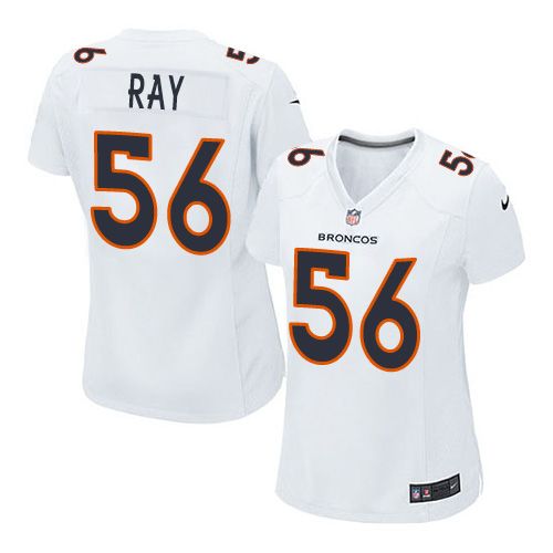 Nike Broncos #56 Shane Ray White Women's Stitched NFL Game Event Jersey