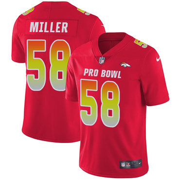 Nike Broncos #58 Von Miller Red Youth Stitched NFL Limited AFC 2018 Pro Bowl Jersey
