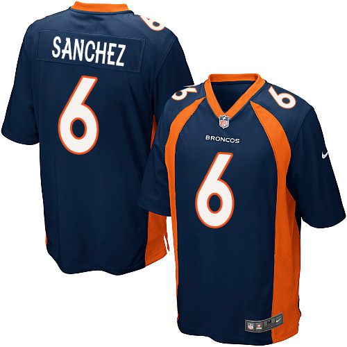 Nike Broncos #6 Mark Sanchez Blue Alternate Youth Stitched NFL New Elite Jersey