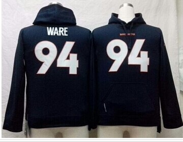 Nike Broncos #94 DeMarcus Ware Navy Blue Youth Pullover NFL Hoodie