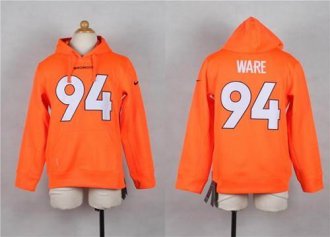 Nike Broncos #94 DeMarcus Ware Orange Youth Player NFL Hoodie