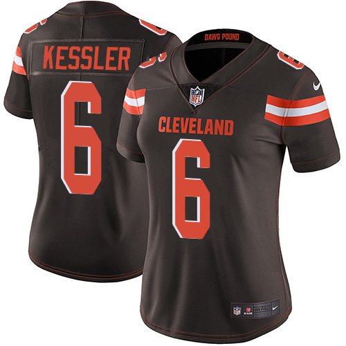 Nike Browns #6 Cody Kessler Brown Team Color Women's Stitched NFL Vapor Untouchable Limited Jersey - 副本