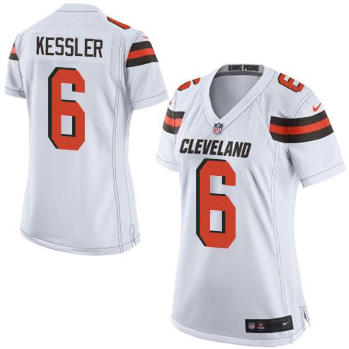 Nike Browns #6 Cody Kessler White Women's Stitched NFL New Elite Jersey