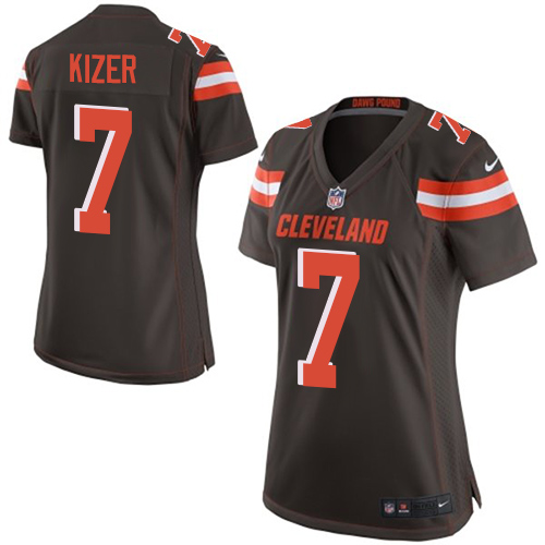 Nike Browns #7 DeShone Kizer Brown Team Color Women's Stitched NFL New Elite Jersey