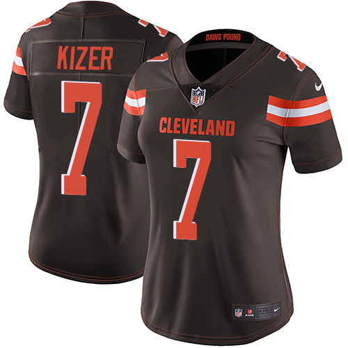 Nike Browns #7 DeShone Kizer Brown Team Color Women's Stitched NFL Vapor Untouchable Limited Jersey - 副本