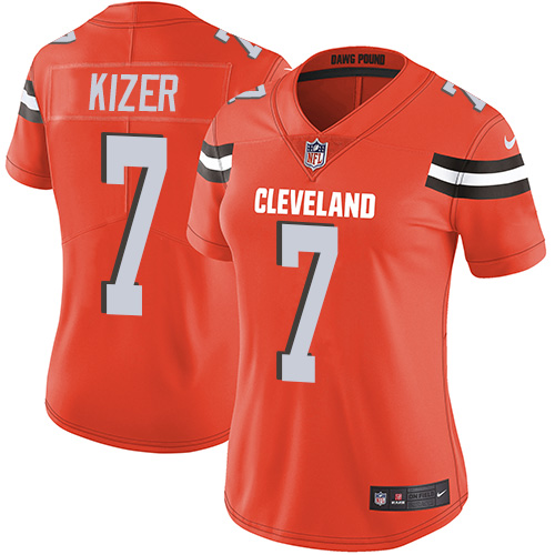 Nike Browns #7 DeShone Kizer Orange Alternate Women's Stitched NFL Vapor Untouchable Limited Jersey - 副本