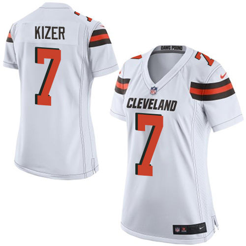 Nike Browns #7 DeShone Kizer White Women's Stitched NFL New Elite Jersey