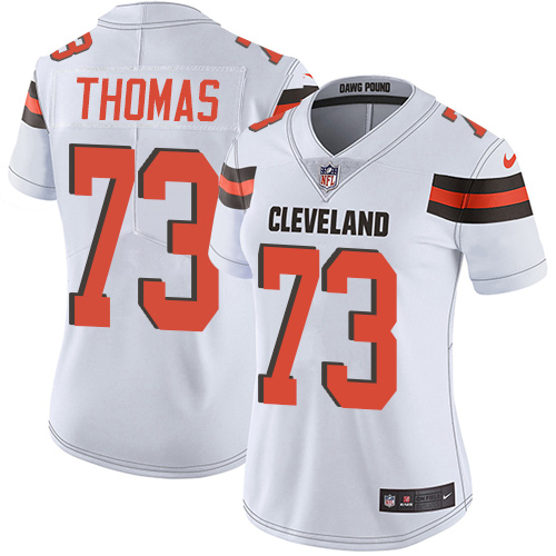 Nike Browns #73 Joe Thomas White Women's Stitched NFL Vapor Untouchable Limited Jersey - 副本