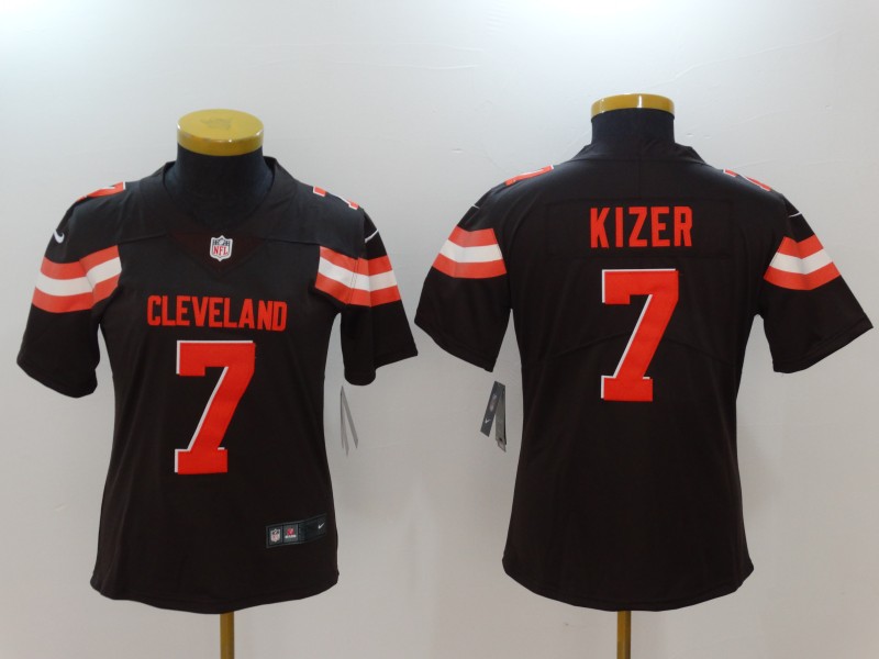 Nike Browns 7 DeShone Kizer Brown Women Vapor Untouchable Player Limited Jersey
