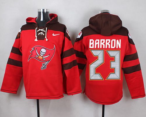 Nike Buccaneers #23 Mark Barron Red Player Pullover NFL Hoodie