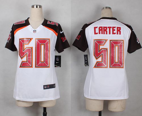 Nike Buccaneers #50 Bruce Carter White Women's Stitched NFL New Elite Jersey