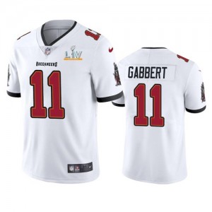 Nike Buccaneers 11 Blaine Gabbert White 2021 Super Bowl LV Vapor Untouchable Limited Men Jersey