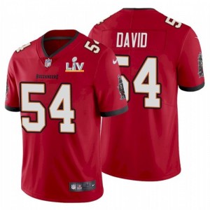 Nike Buccaneers 54 Lavonte David Red 2021 Super Bowl LV Limited Vapor Untouchable Limited Men Jersey