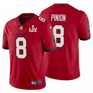 Nike Buccaneers 8 Bradley Pinion Red 2021 Super Bowl LV Limited Vapor Untouchable Limited Men Jersey