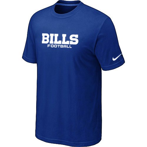 NEW Buffalo Bills Sideline Legend Authentic Font Dri-fit T-Shirt Bleu