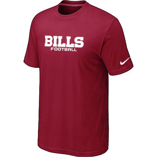 NEW Buffalo Bills Sideline Legend Authentic Font Dri-fit T-Shirt Red