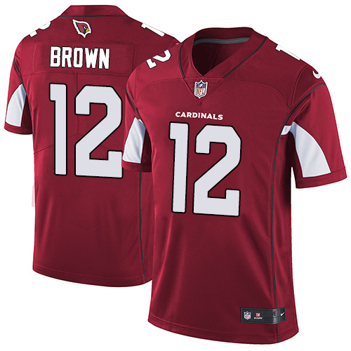 Nike Cardinals #12 John Brown Red Team Color Men's Stitched NFL Vapor Untouchable Limited Jersey