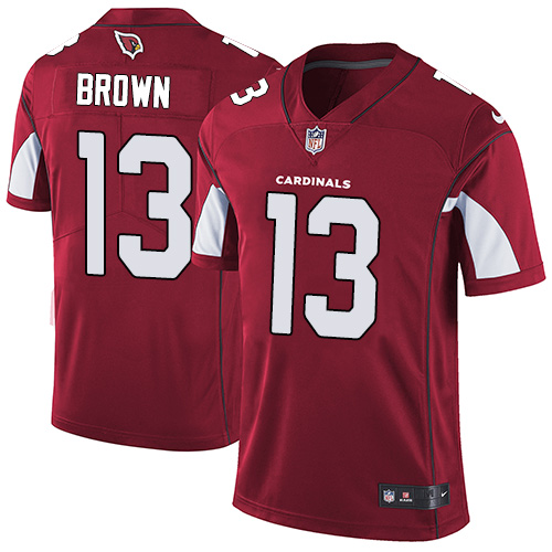 Nike Cardinals #13 Jaron Brown Red Team Color Men's Stitched NFL Vapor Untouchable Limited Jersey