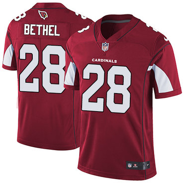 Nike Cardinals #28 Justin Bethel Red Team Color Men's Stitched NFL Vapor Untouchable Limited Jersey