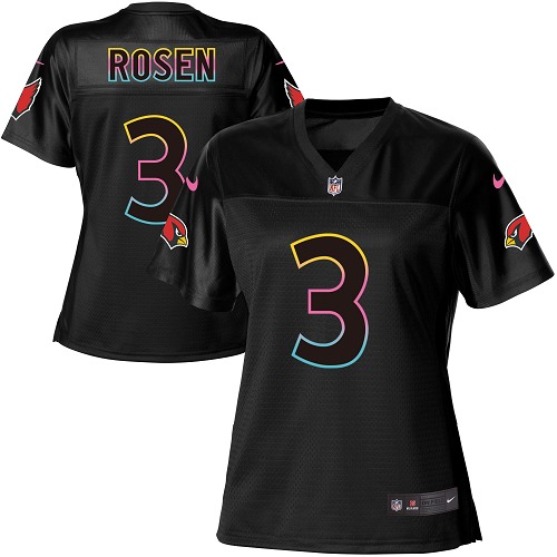 Nike Cardinals #3 Josh Rosen Black Women's NFL Fashion Game Jersey