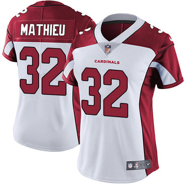 Nike Cardinals #32 Tyrann Mathieu White Women's Stitched NFL Vapor Untouchable Limited Jersey