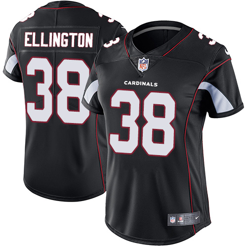Nike Cardinals #38 Andre Ellington Black Alternate Women's Stitched NFL Vapor Untouchable Limited Jersey