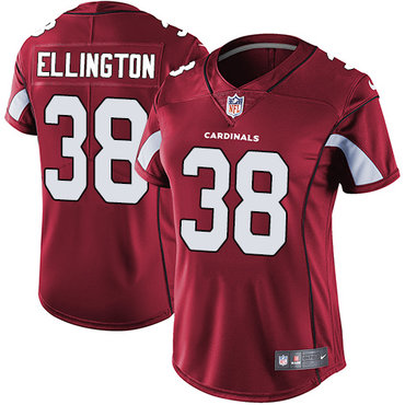 Nike Cardinals #38 Andre Ellington Red Team Color Women's Stitched NFL Vapor Untouchable Limited Jersey