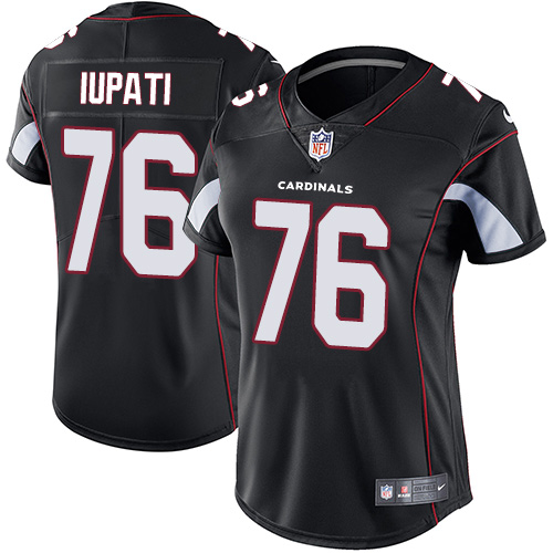 Nike Cardinals #76 Mike Iupati Black Alternate Women's Stitched NFL Vapor Untouchable Limited Jersey