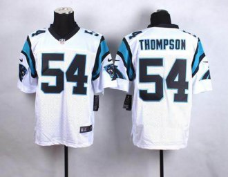 Nike Carolina Panthers #54 Shaq Thompson White Men's Stitched NFL Elite Jersey