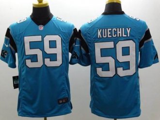 Nike Carolina Panthers #59 Luke Kuechly Blue Alternate NFL Game Jersey