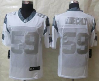 Nike Carolina Panthers #59 Luke Kuechly White NFL Limited Platinum Jersey
