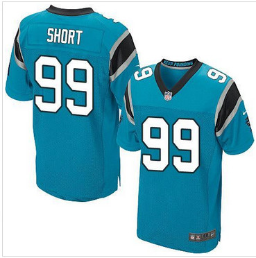 Nike Carolina Panthers #99 Kawann Short Blue Alternate Men's Stitched NFL Elite Jersey