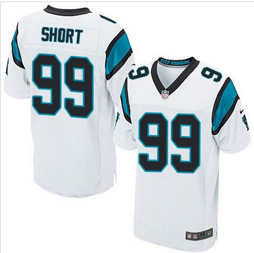 Nike Carolina Panthers #99 Kawann Short White Men's Stitched NFL Elite Jersey