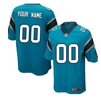 Nike Carolina Panthers Customized Blue Game Jersey
