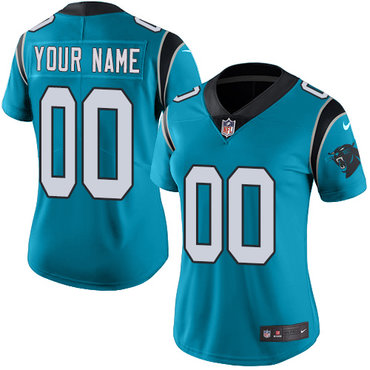 Nike Carolina Panthers Limited Blue Alternate Women's Jersey NFL Vapor Untouchable Customized jerseys