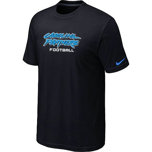NEW Carolina Panthers Sideline Legend Authentic Font Dri-fit T-Shirt Black