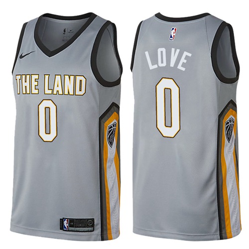 Nike Cavaliers #0 Kevin Love Gray NBA Swingman City Edition Jersey