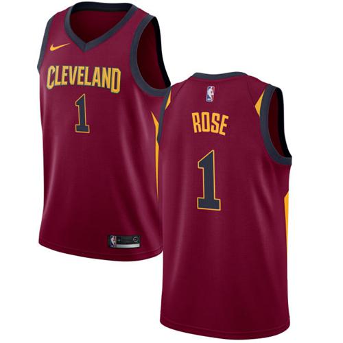 Nike Cavaliers #1 Derrick Rose Red Stitched NBA Swingman Jersey