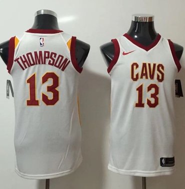 Nike Cavaliers #13 Tristan Thompson White Stitched NBA Swingman Jersey