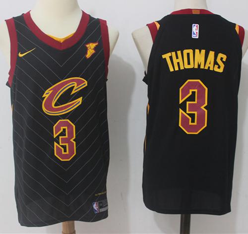 Nike Cavaliers #3 Isaiah Thomas Black Statement Edition NBA Swingman Jersey