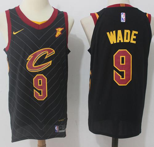 Nike Cavaliers #9 Dwyane Wade Black Stitched NBA Swingman Jersey