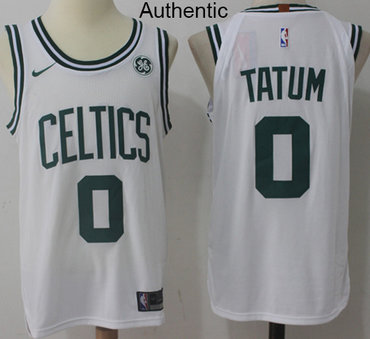 Nike Celtics #0 Jayson Tatum White NBA Authentic Association Edition Jersey