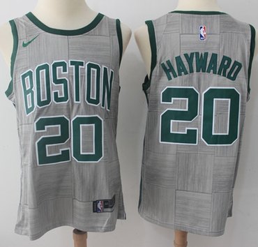Nike Celtics #20 Gordon Hayward Gray NBA Swingman City Edition Jersey